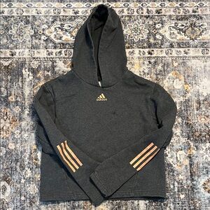 Adidas gray hoodie size large light